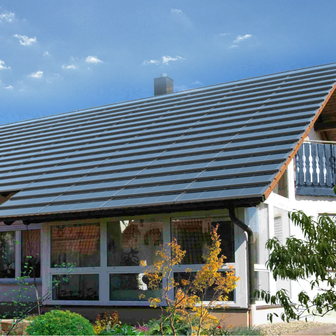 SANGSolar solar photovoltaic roof tiles flat 95W High quality photovoltaic bipv panels solutions