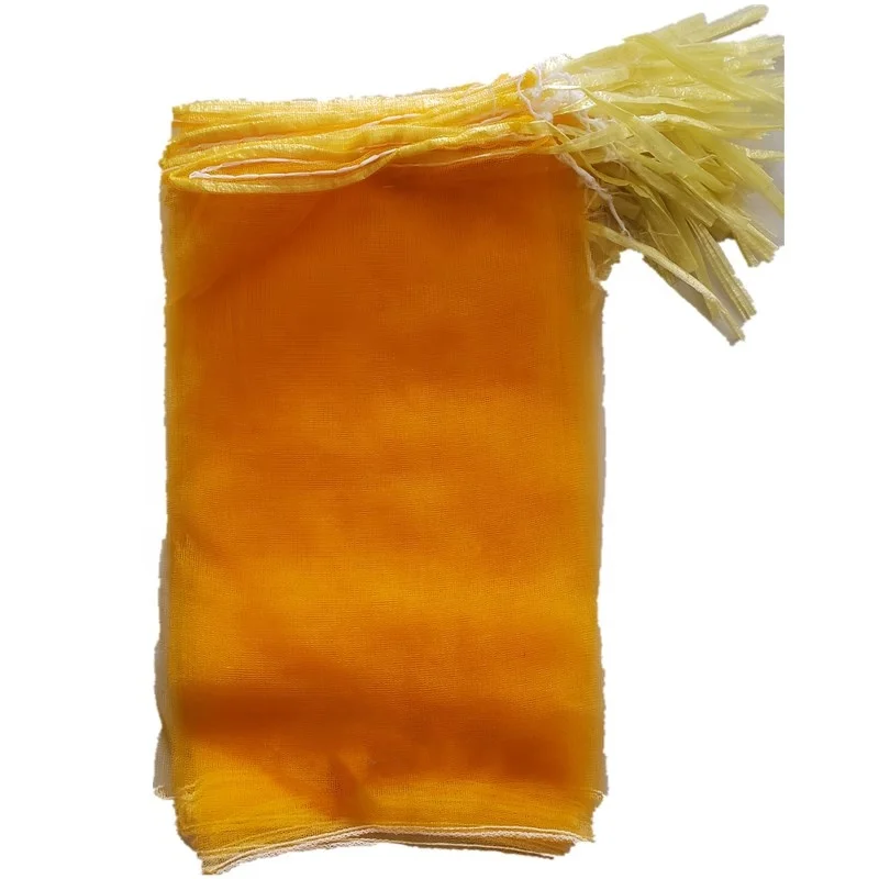 China cheap price vegetable fruit packing usage 40cm x 70cm red color Leno mesh bag for onion potato orange