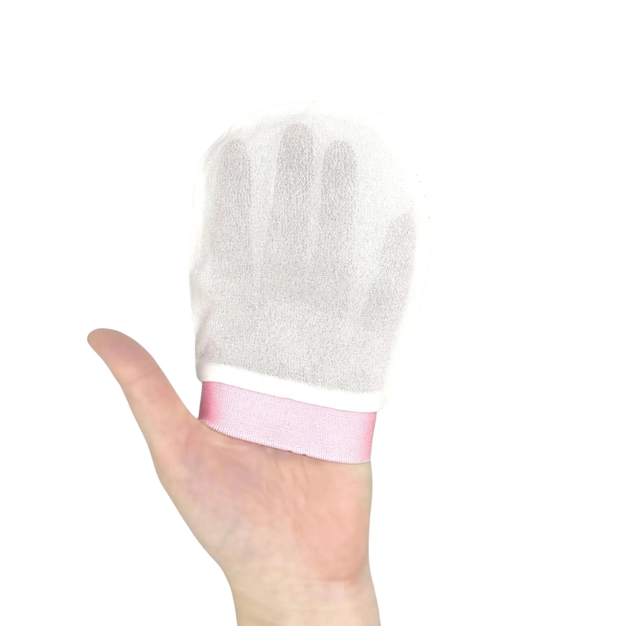 Customize Logo 100% Natural Silk Exfoliating Face Mitt Glove Turkish Exfoliating Gloves Mitts