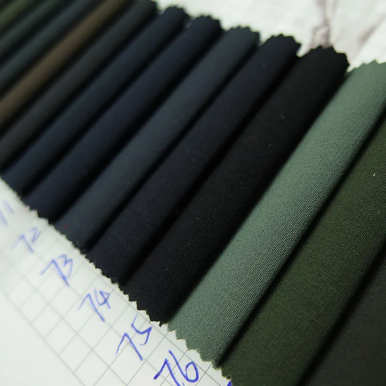 Popular Fashion 4-Way Stretch Spandex Fabric Breathable and Plain Dyed for Girls/Boys Windbreaker Outdoor Suit and Garments