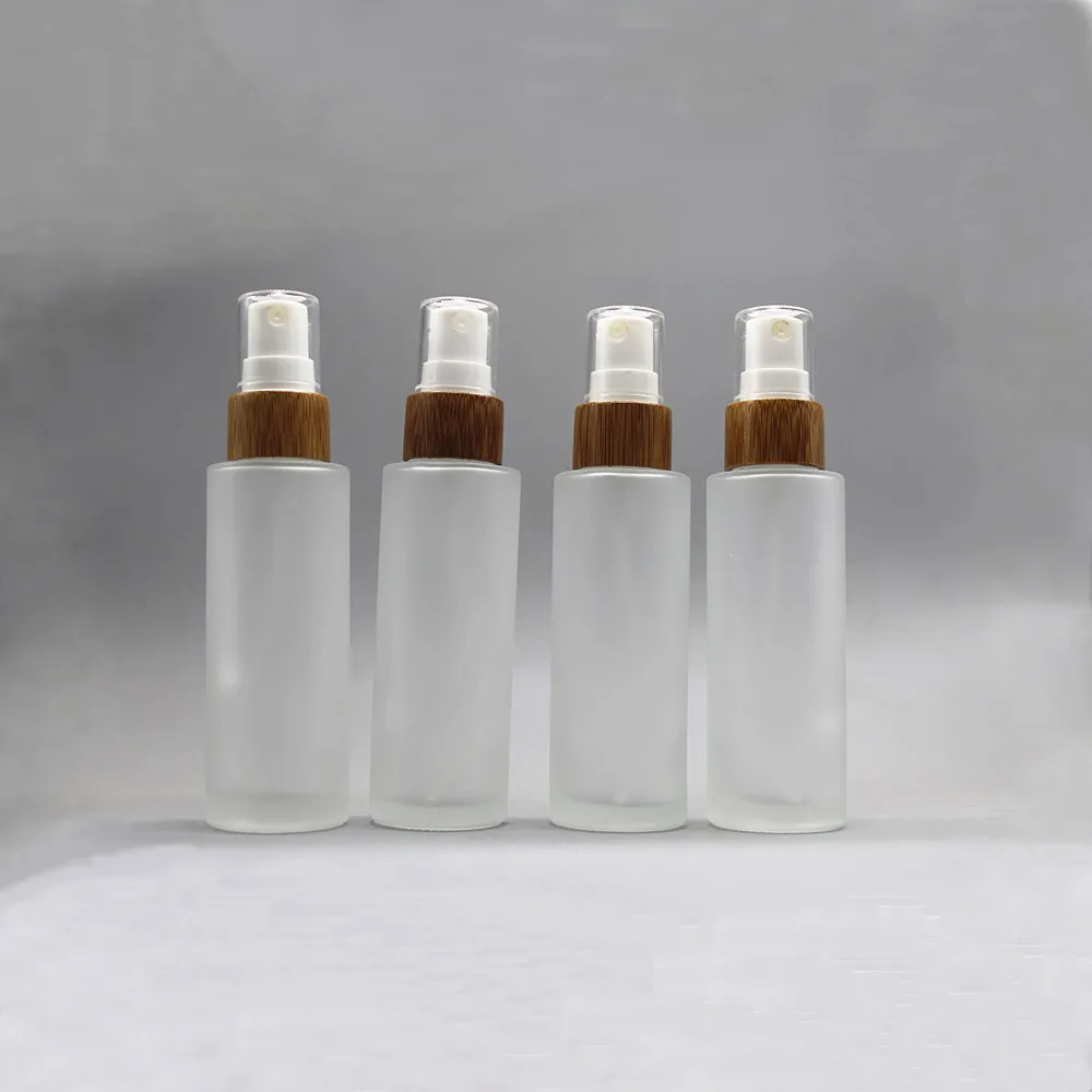 Yuyao Factory Vintage Atomiser Elegant Wood Cap Frosted Room Mini Body Spray Bottle