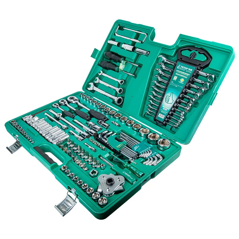 Wholesale Price CR-V Socket Set Ratchet Wrench 129+3 Pieces Auto Repair Comprehensive Set