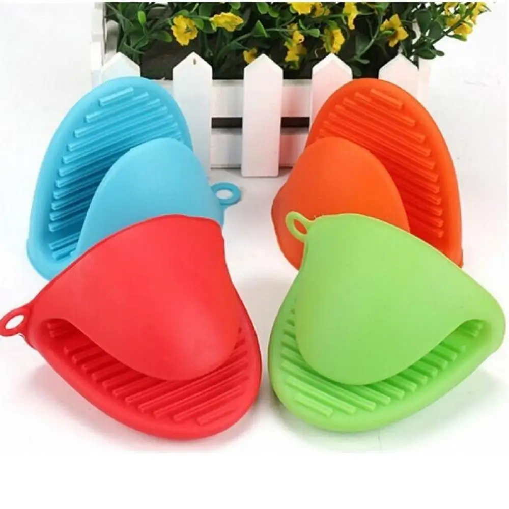 Силиконовый Противоскользящий зажим для микроволновки противоскользящий инструмент плотный нескользящий изоляции духовки