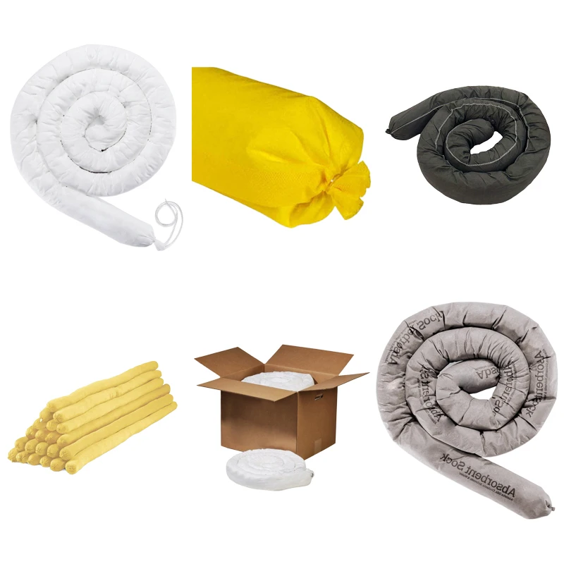Stop Leak Spill Oil Absorb  Fuel Absorbent Nonwoven Meltblown Fabric  100Pp Absorbent For Management Sock