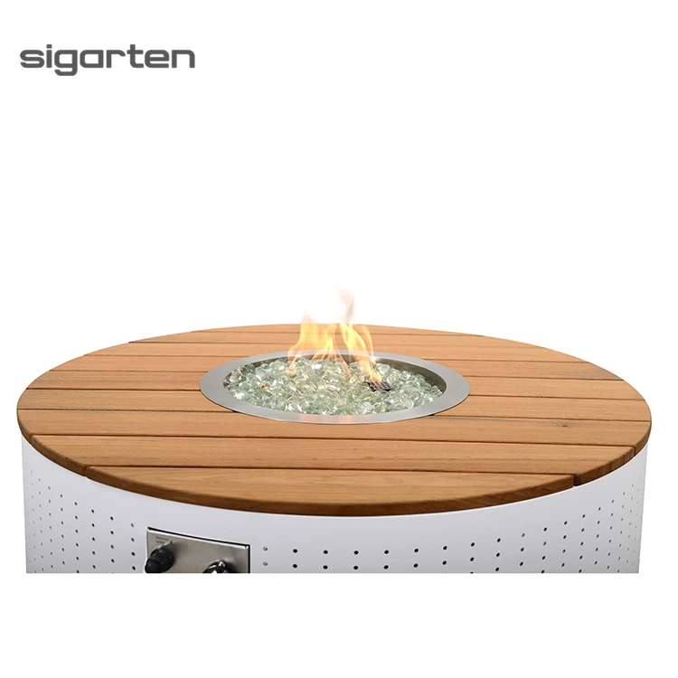 sigarten Outdoor Portable Durable Waterproof Fire Pit Protector Heavy Duty Polyester Round Fire Pit Cover