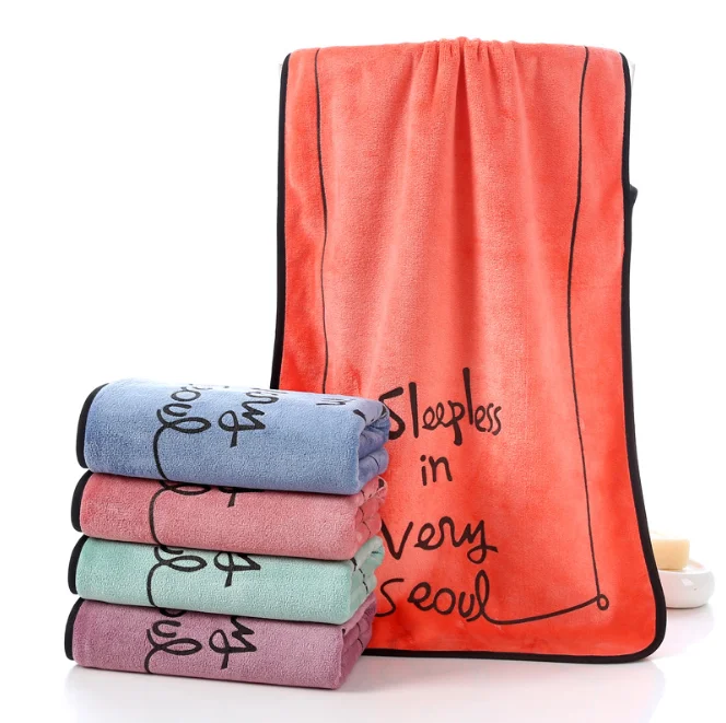 
Wholesale face bath towels Microfiber printed towel quick drying hair towel 
