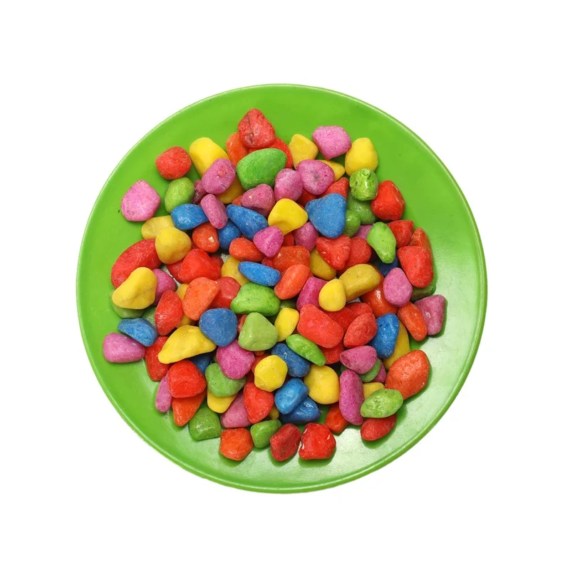 Garden paving stones, colored pebbles
