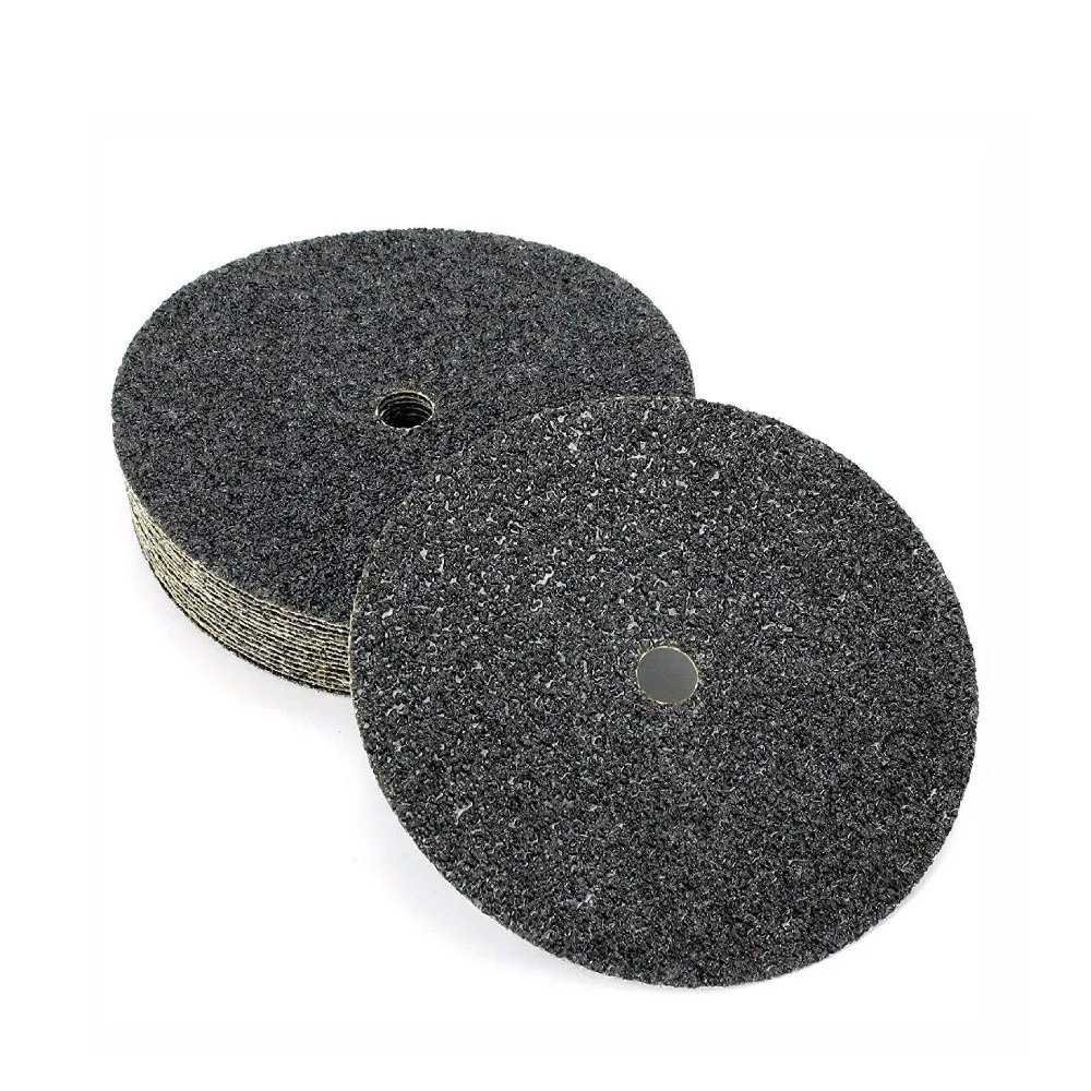 Black fiber disc High quality 115mm 125mm 180mm fiber disc Silicon Carbide fiber disc with round or cross hole for grinding