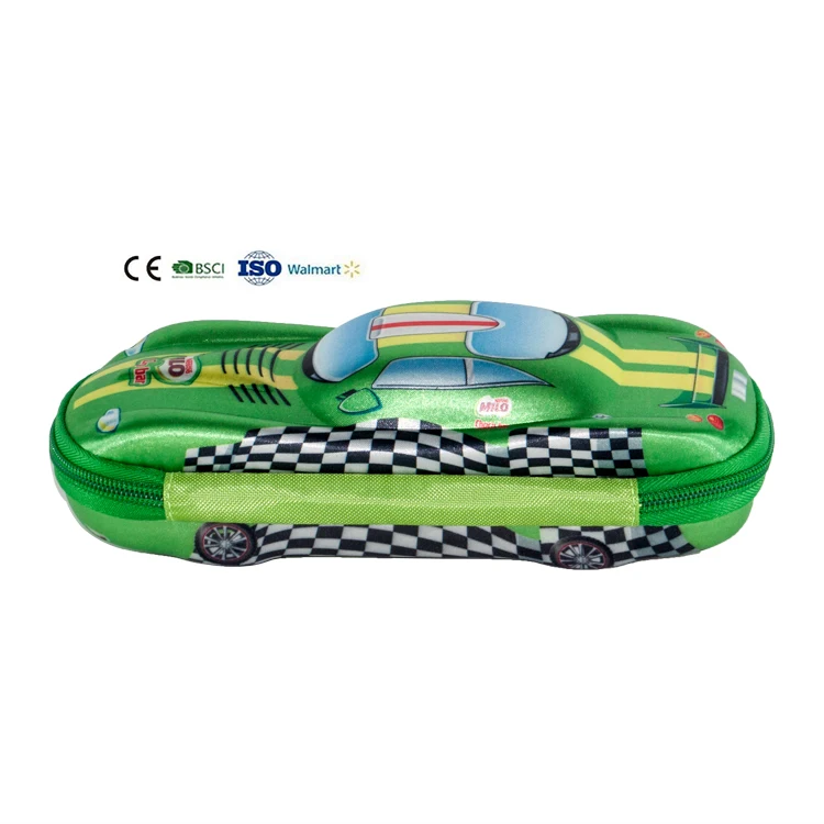 Пенал двухслойный для мальчиков, коробка для карандашей в форме машины для школы, низкая цена