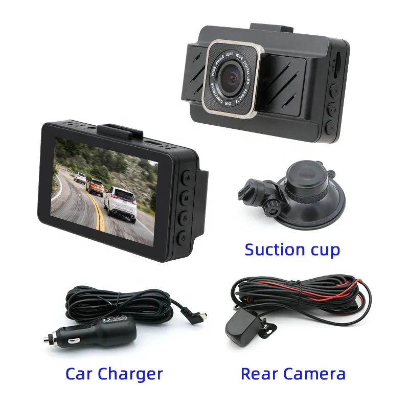 2 Channel NTK96670 Sony Sensor Car DVR WiFi GPS 4K Car Dash Camera Front and Rear Auto Dashcam 1080P 4K 2K Dual Dash Cam