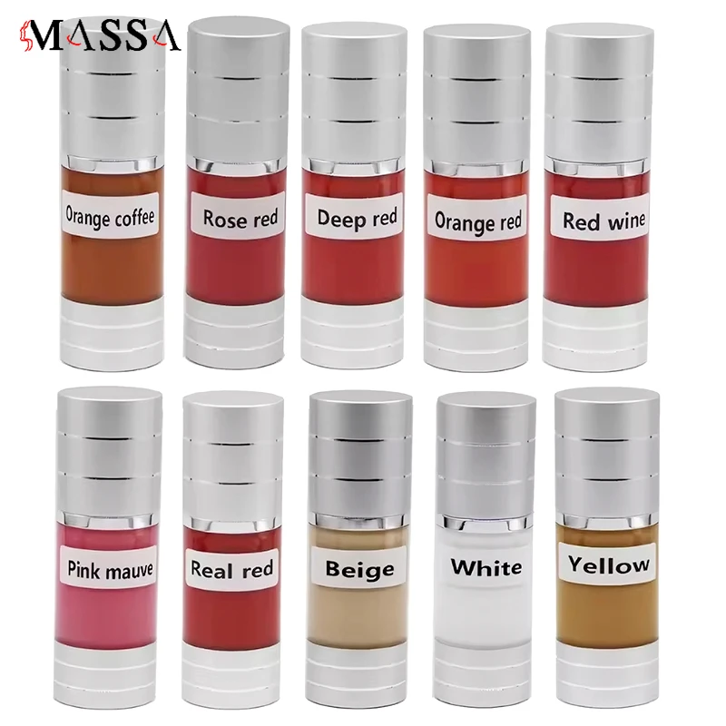 MASSA Semi-Permanent Makeup Pigment Waterproof Lip and Eyebrow Tattoo Ink High quality Permanent Makeup Tattoo Ink Pigment
