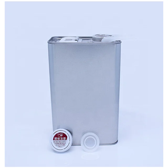 wholesale 2L 4L Square Motor Engine Oil Tin Can engine oil aerosol tin can With Japan Finger Press Lid Plastic Pull Lid