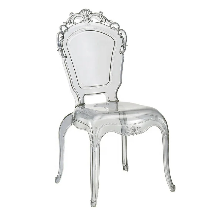 wholesale China beauty acrylic clear resin wedding Epoque belle wedding chair