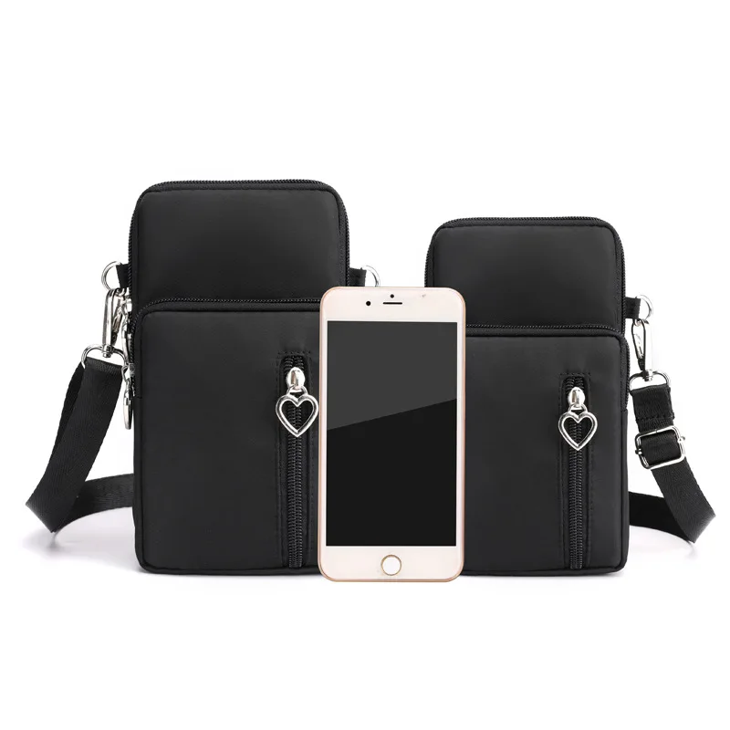 Single slant women purse smartphone bag side bags for girls shoulder mobile phone cross body arm bag ladies women messenger