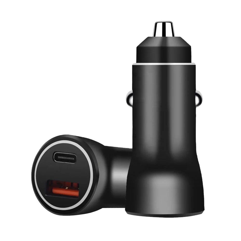 Car Charger Adapter 3A Fast Charging Dual USB PD Car Phone Charger for iPhone 14 13 12 11 Pro Max Xiaomi Huawei