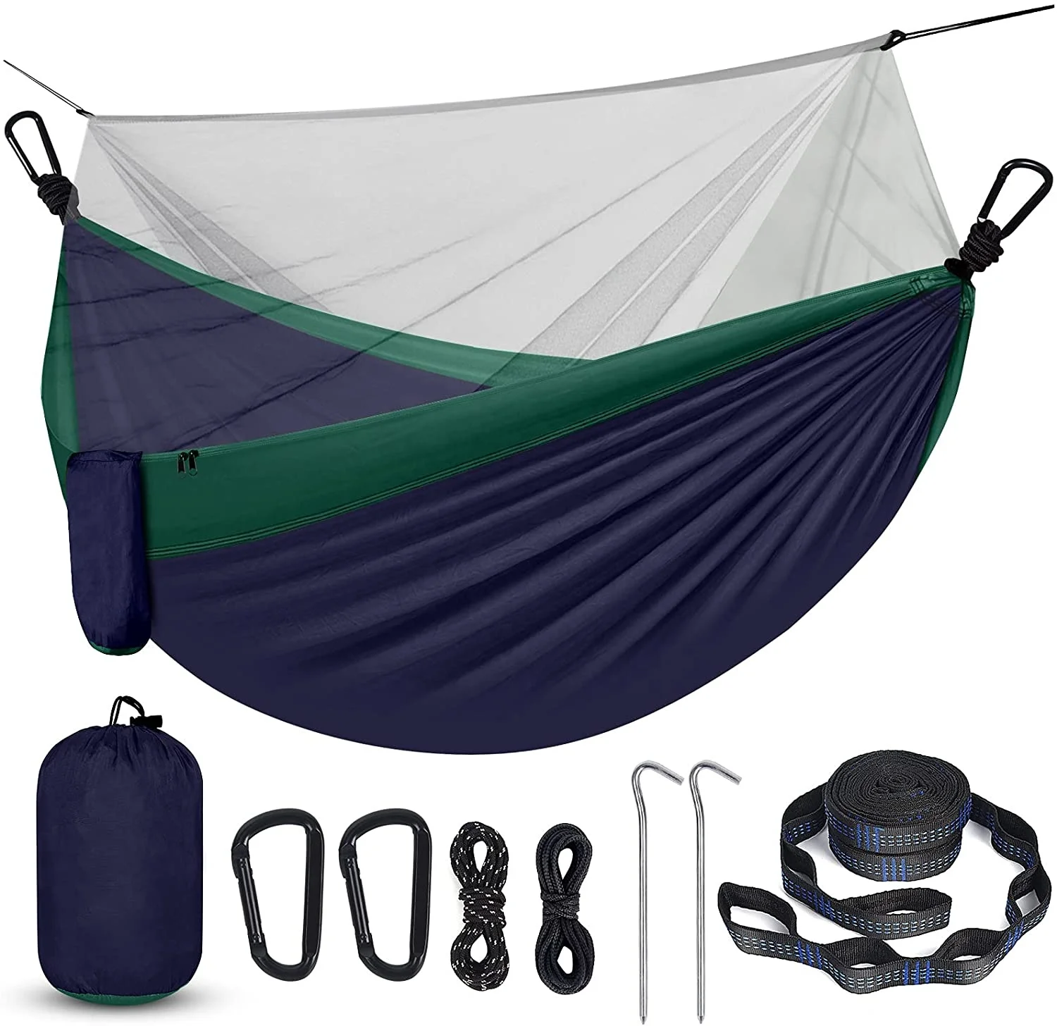 Camping Double Hammocks Portable Mosquito Net Hammock