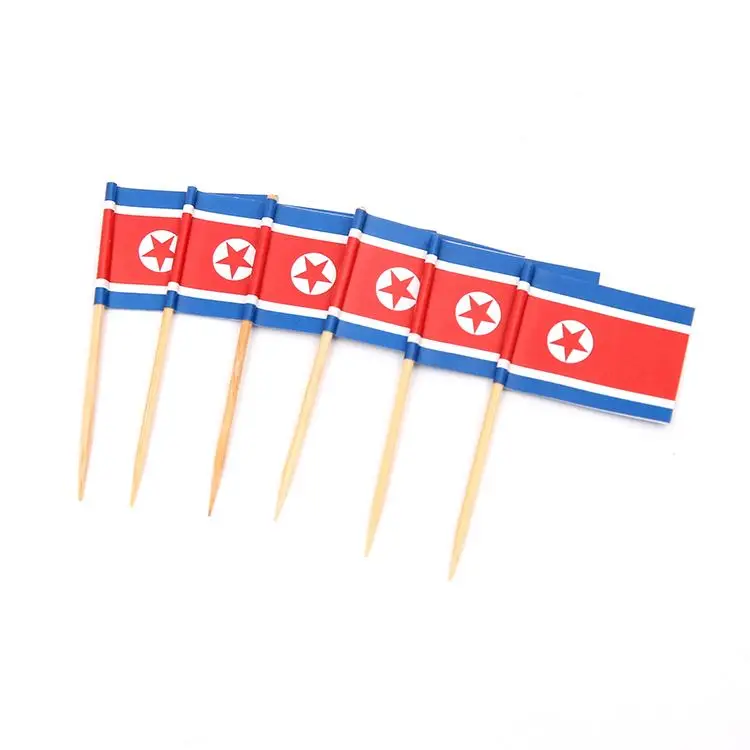 
Customized Wooden Toothpicks Flag Cocktail Country Flag Picks 