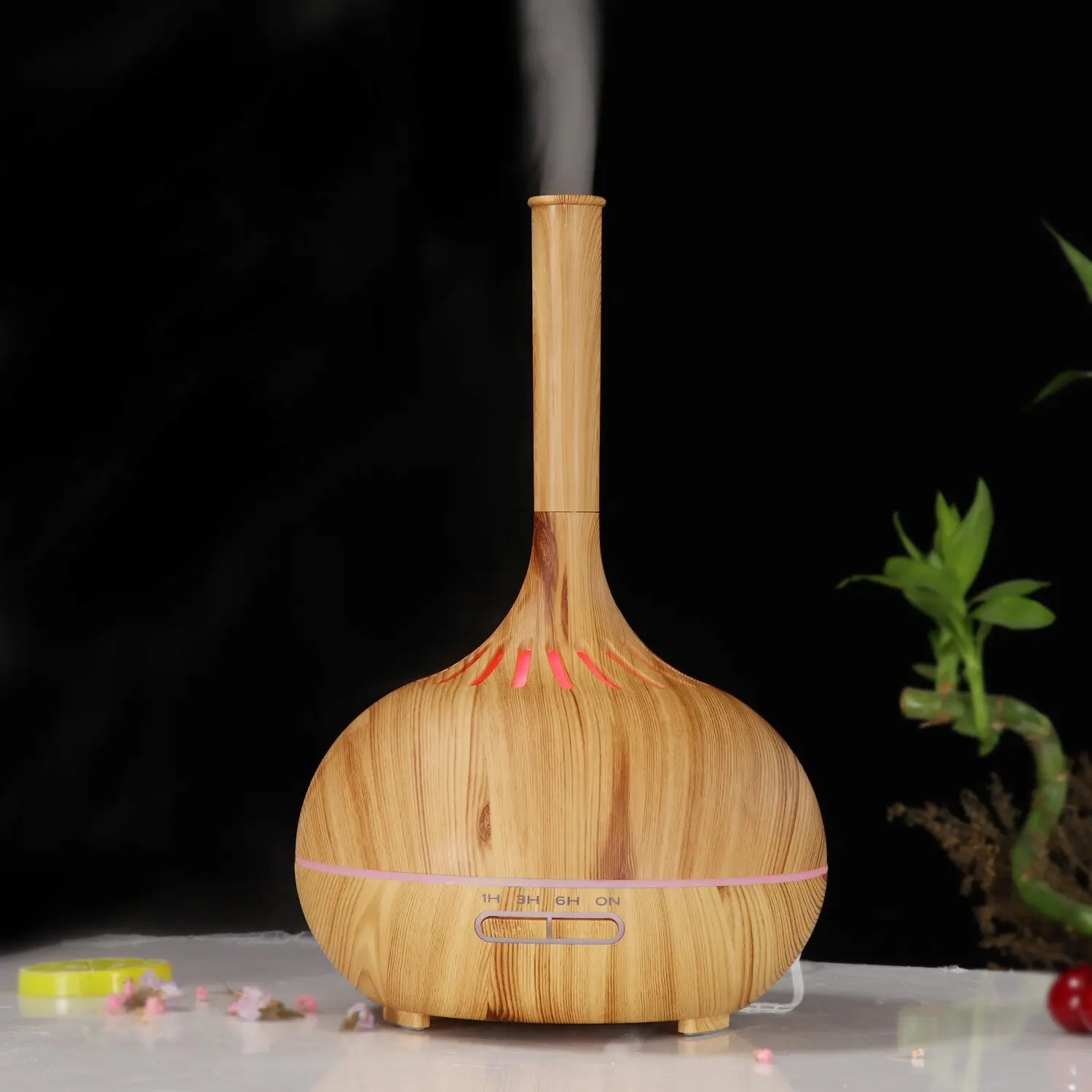 Vase Home Wood Grain Air Aromatic Diffuser Humidifier Home Aromatherapy Essential Oil Electric Aroma Diffuser aroma diffuser Le