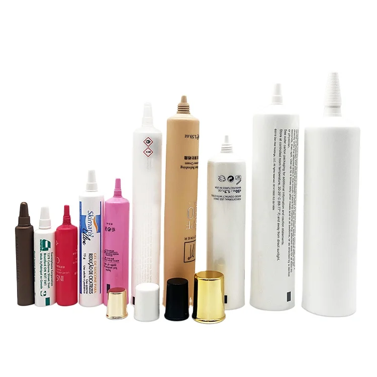 
Custom Cosmetic Tube Container, Plastic PE Squeeze Tube, Empty Soft Tube Packaging 