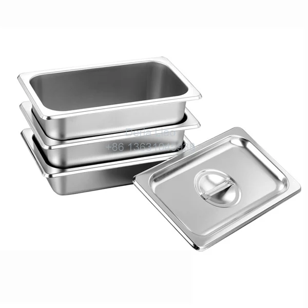 Factory High Quality Cheap Price Full Size Hotel Kitchen Stainless Steel Food Gastronorm GN Container Pan with lid