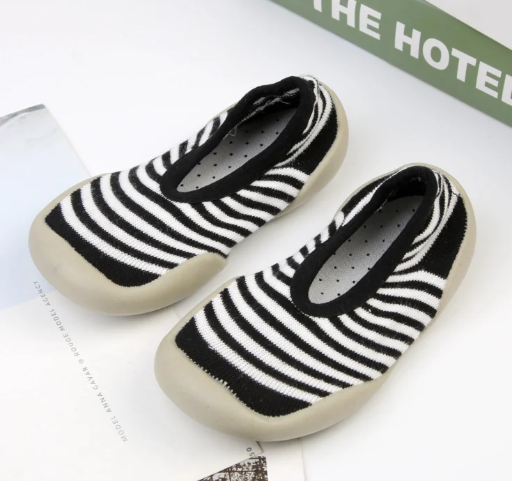 Unisex Baby Socks Shoes Anti Slip Floor Socks with Soft Rubber Bottom Infant Newborn Cotton Sock Boots