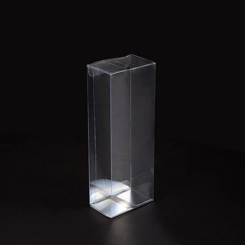 Transparent Plastic Printed PVC Box Display Packaging Folding Acetate Boxes Clear Vinyl PVC PET Packaging Box