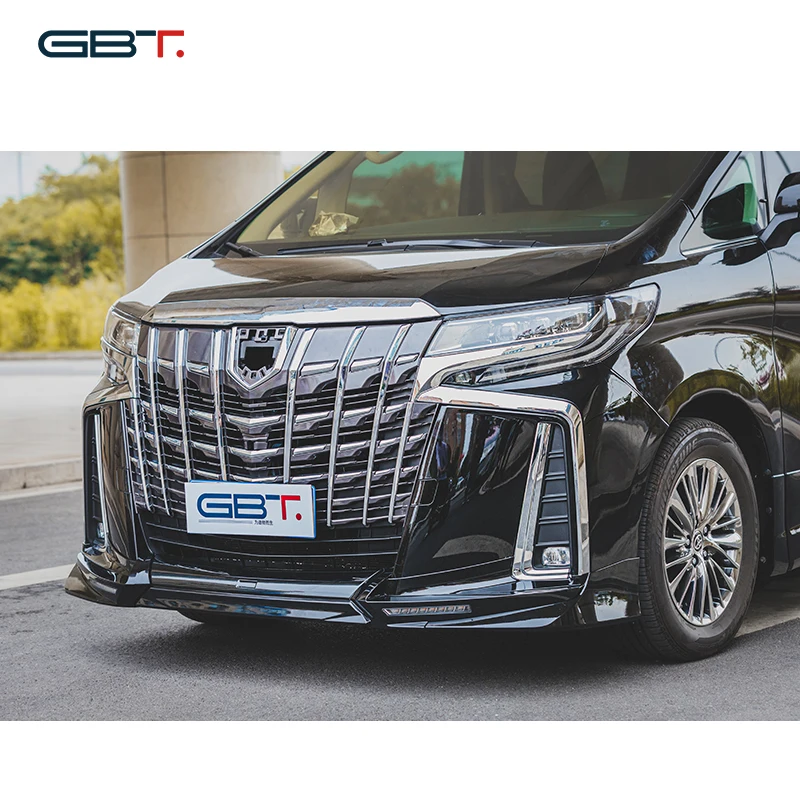 GBT Plastic for Alphard 30 series facelift conversion parts bodykit upgrade for Alphard 2019 TRD car bumper set