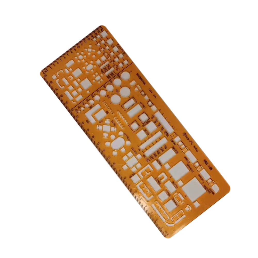 Architectural Drafting Tools Templates Building Interior Design Drawing Geometry Measuring Template Ruler
