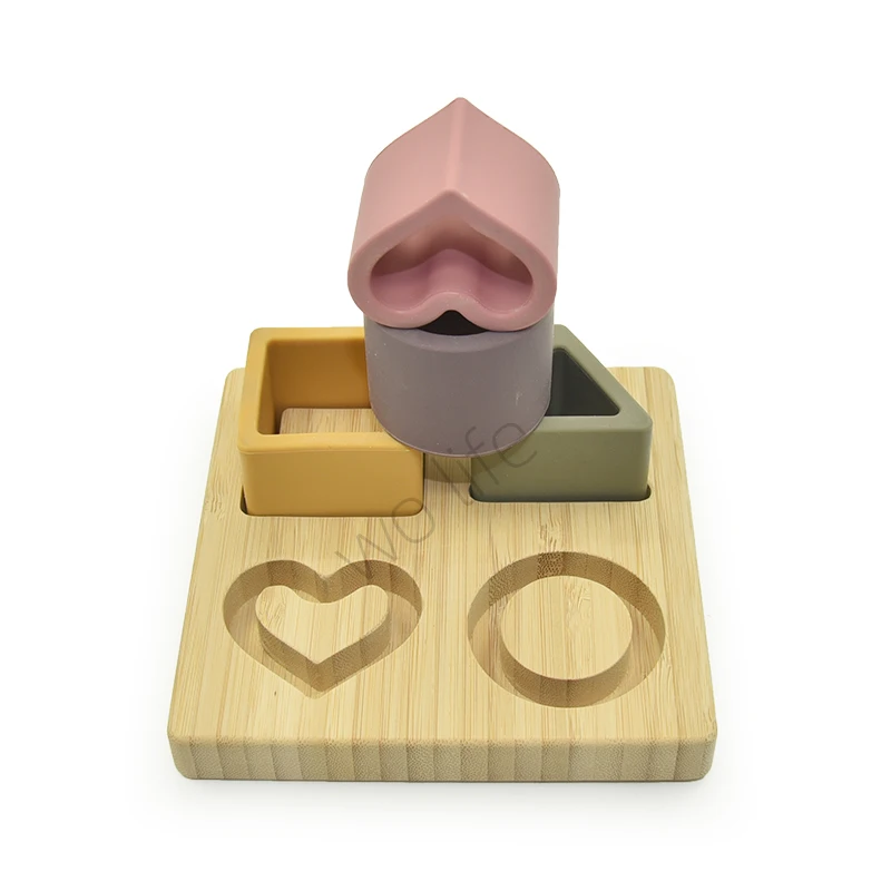 Hot Product Children Montessori Wooden Geometric Shape Educational Jigsaw Puzzle For Kids