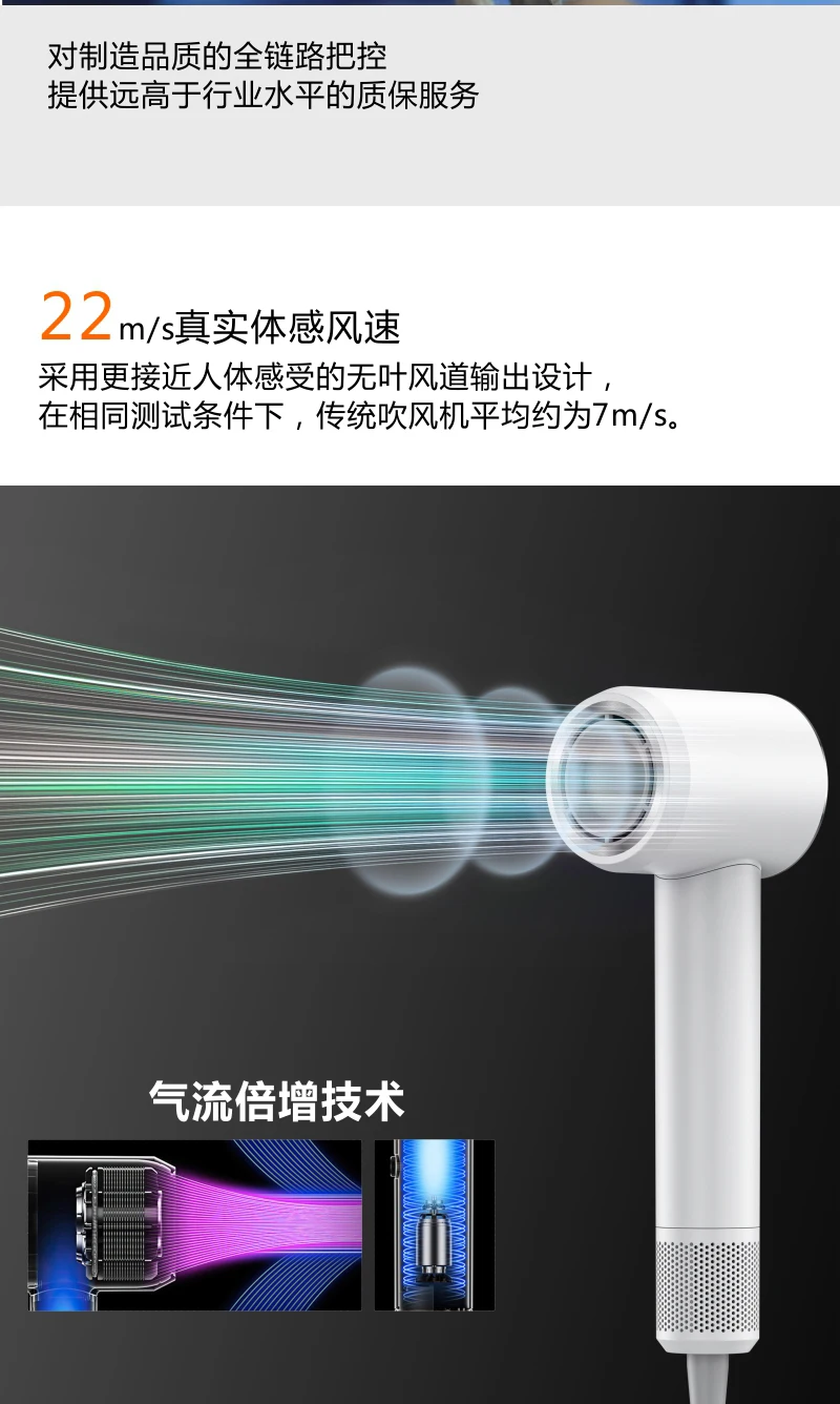 PLUZZ  New Ionic Hair Dryer 1650w  Blow Dryer Low Noise High Speed Electric Professional  Care Hair Dryer  H OEM/ODM