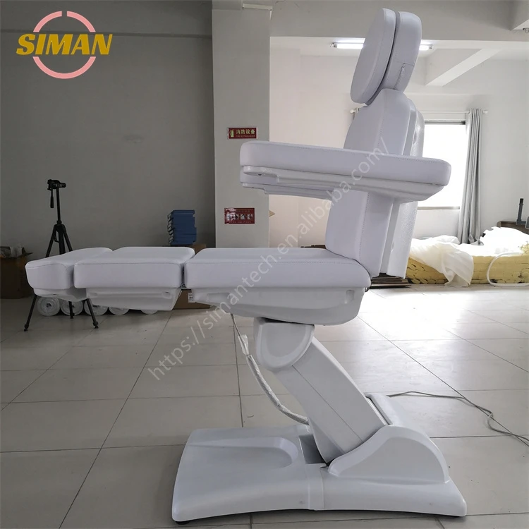 Siman Modern Beauty Furniture Table Salon Beds Electric Lifting Mechanism Chair Bed with Rotation Function 4 Motor for Spa