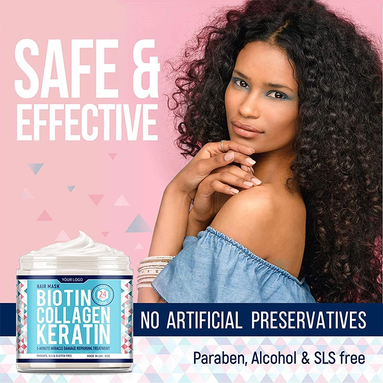 NATURAL INTENSIVE TREATMENT EFFECTIVE  COCONUT OIL RETINOL ALOE VERA MOISTURIZING ANTI FRIZZ POWERFUL COMPLEX KERATIN HAIR MASK