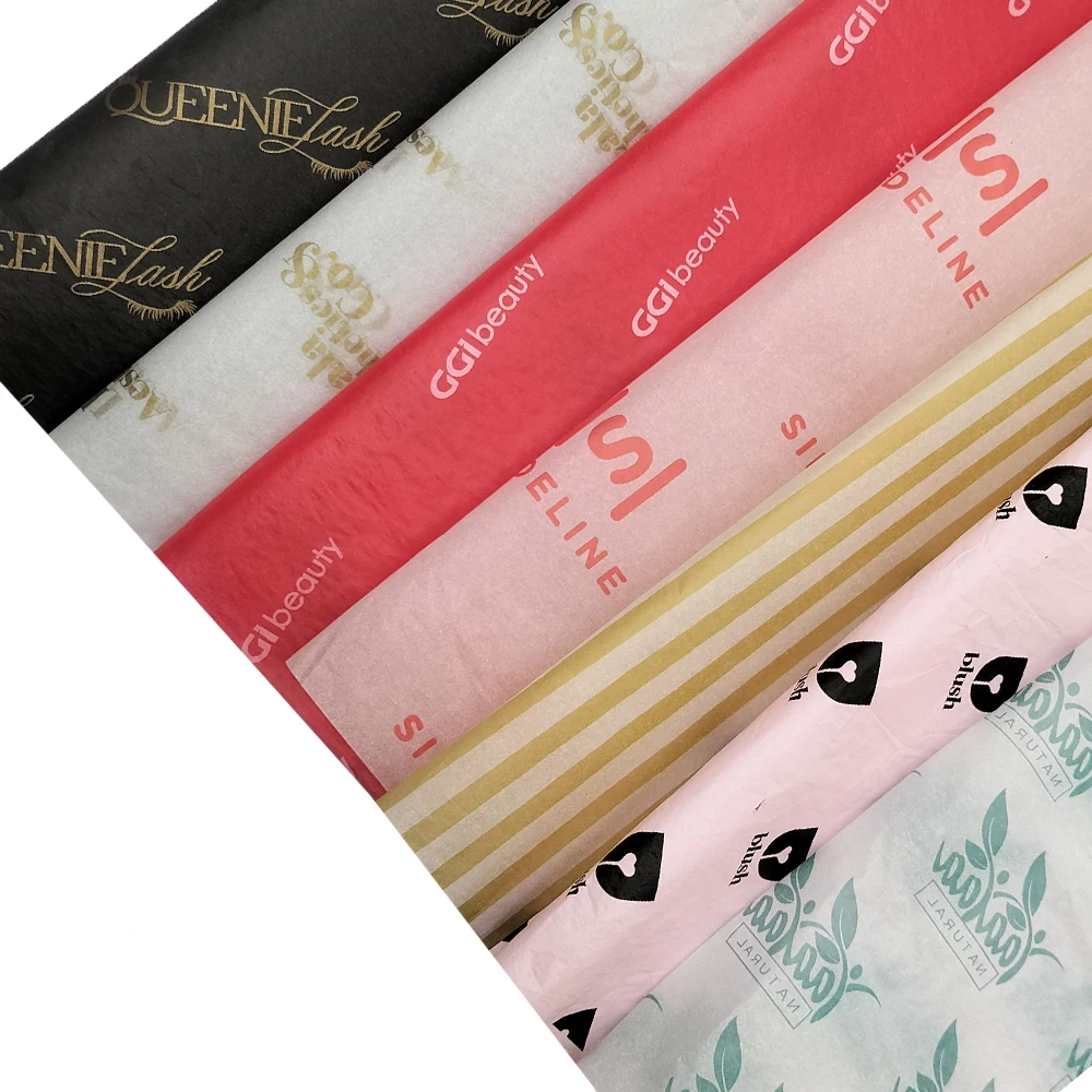 Professional Custom best quality Store design Colored Gold Packaging Shoe Recycled Clothing Garment Printed Tissue Paper