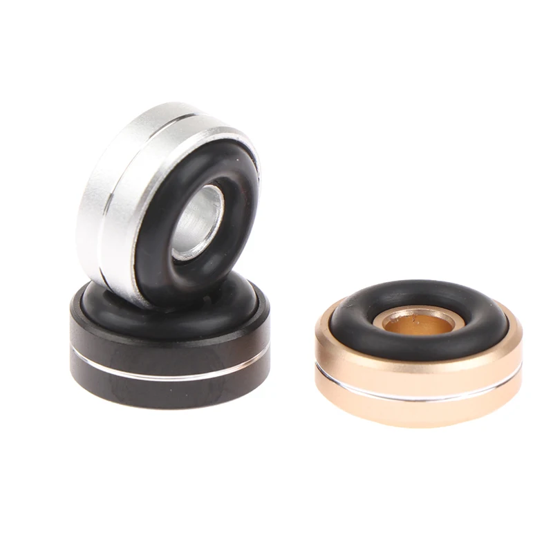 Custom Metal CNC Turning Aluminum Stainless Solid Speaker Spike Feet Speaker Box Spikes Stand Feet Rubber Buffer Floor Foot