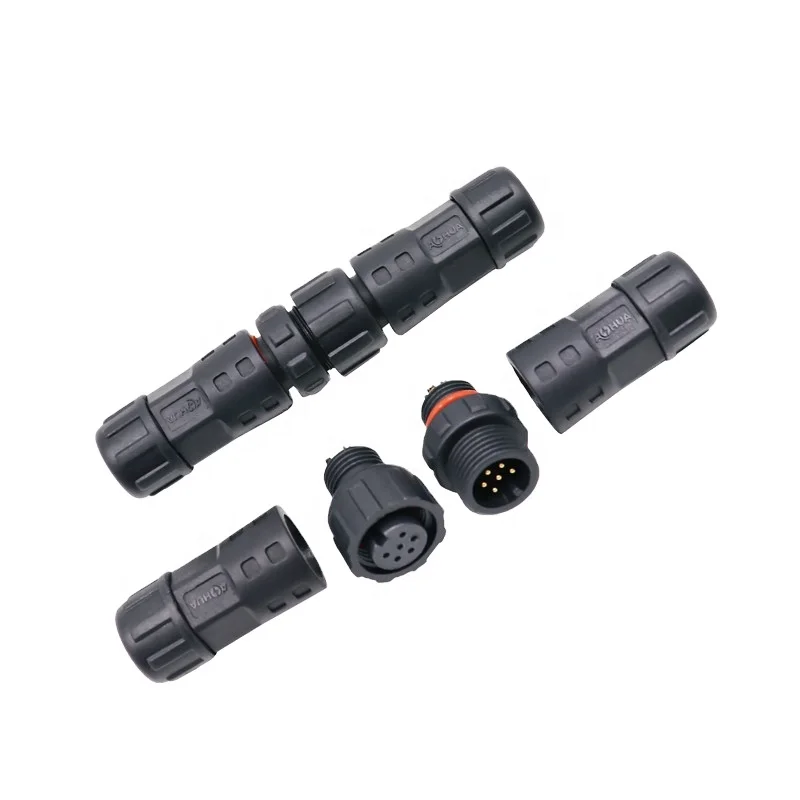 Hot Sale Automotive Wire Waterproof Cable Connector 6 Pin For LED Outdoor Lighting Automation Multi-functional