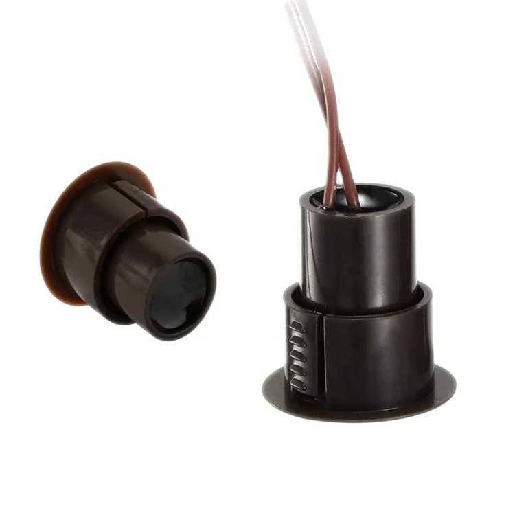 Factory Direct Wholesale High Quality Recess Mount Magnetic Contact Sensor With OKI Reed Switch For Metal Door And Windows Alarm