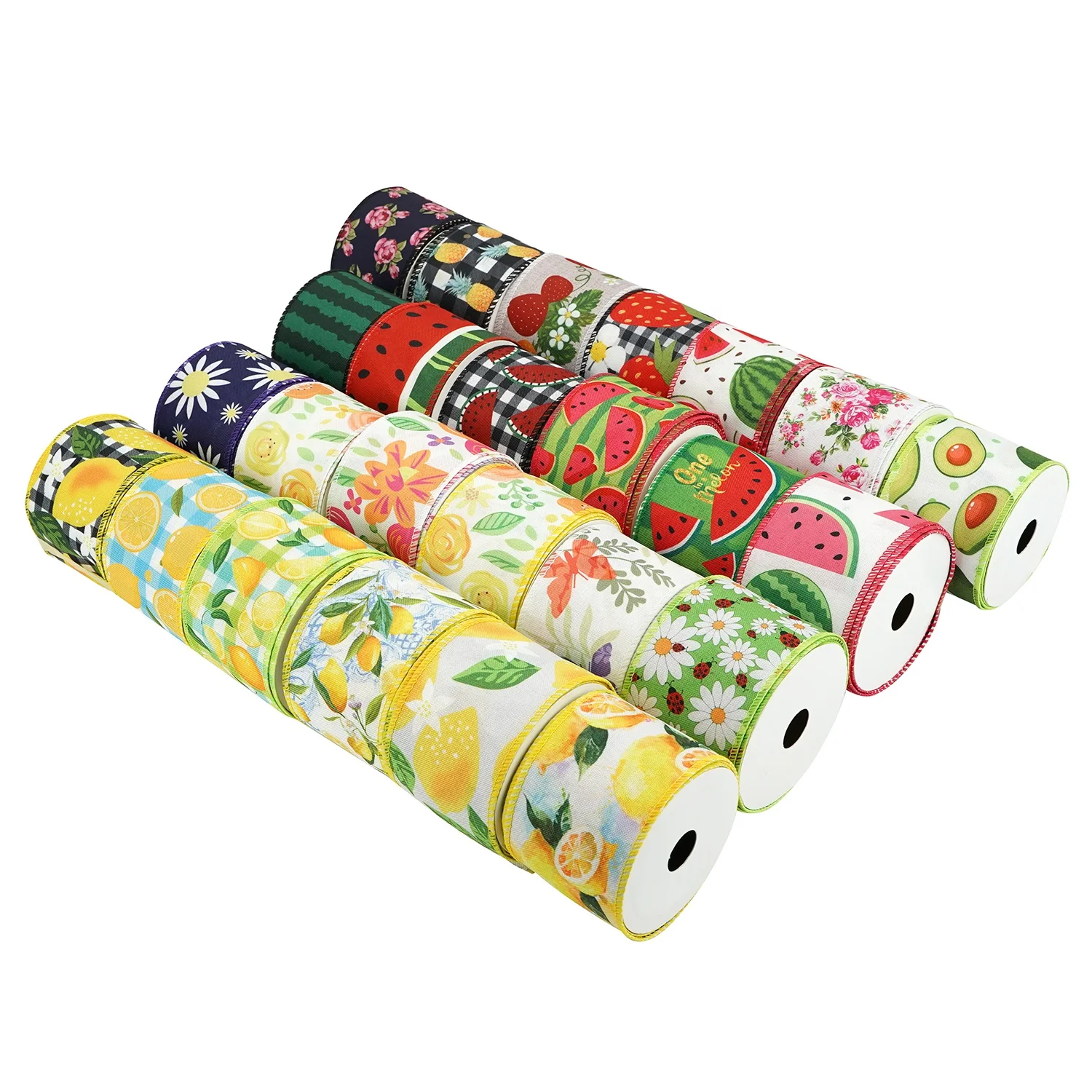 Amazon Hot Sale Burlap Ribbon Factory Price Customized Wired Ribbon 2.5 inch Custom Burlap Ribbon For Wreath Decoration