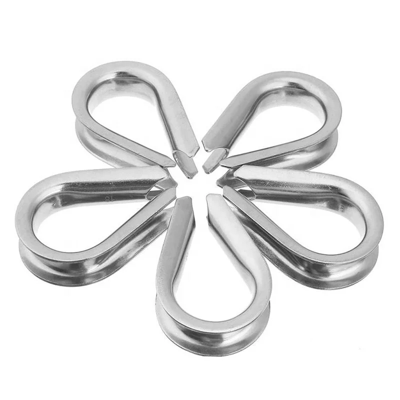 FULE High-Performance Wire Rope Kits Cable Thimble Crimping Sleeves Copper G411 Aluminium Rope Thimble