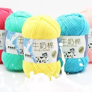 Dimuni Various Colors Soft Worsted hand knitting Baby Yarn 3ply 4ply 5ply 50g 100g milk cotton yarn for crochet