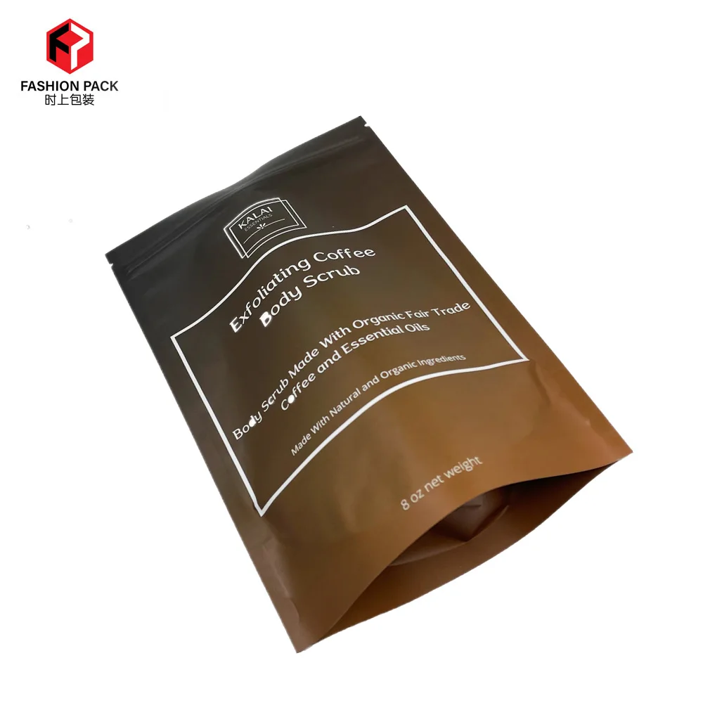 Factory Wholesale Custom Print Bath Salt Soak Sugar Stand up Packaging Foil Lined Plastic Zipper Top Packaging Bag