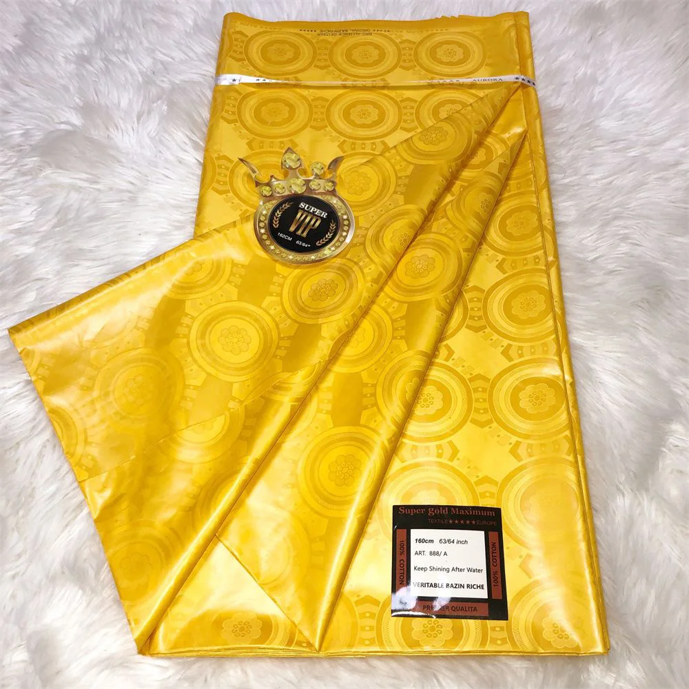 Mikemaycall 10 yard per pieces New arrival waterproof Bazin lace fabric african bazin riche wholesale for nigerian fashion