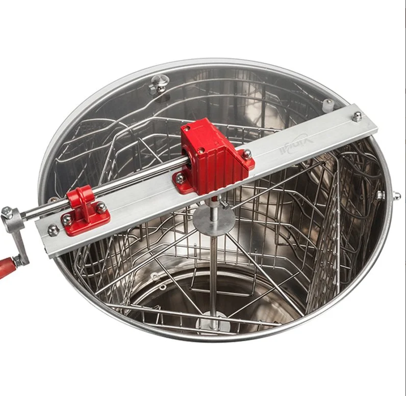 honey processing machine honey centrifuge 4 frames manual honey extractor