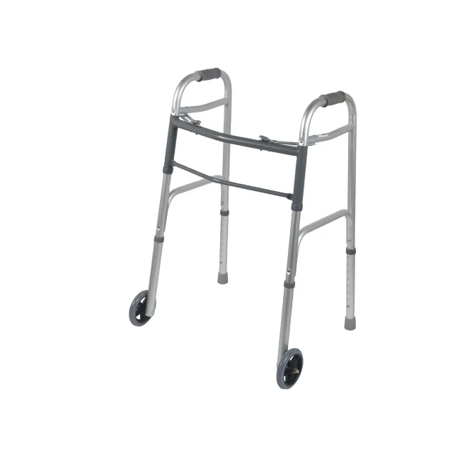 New product from china cheap walker with wheels and seat for disable