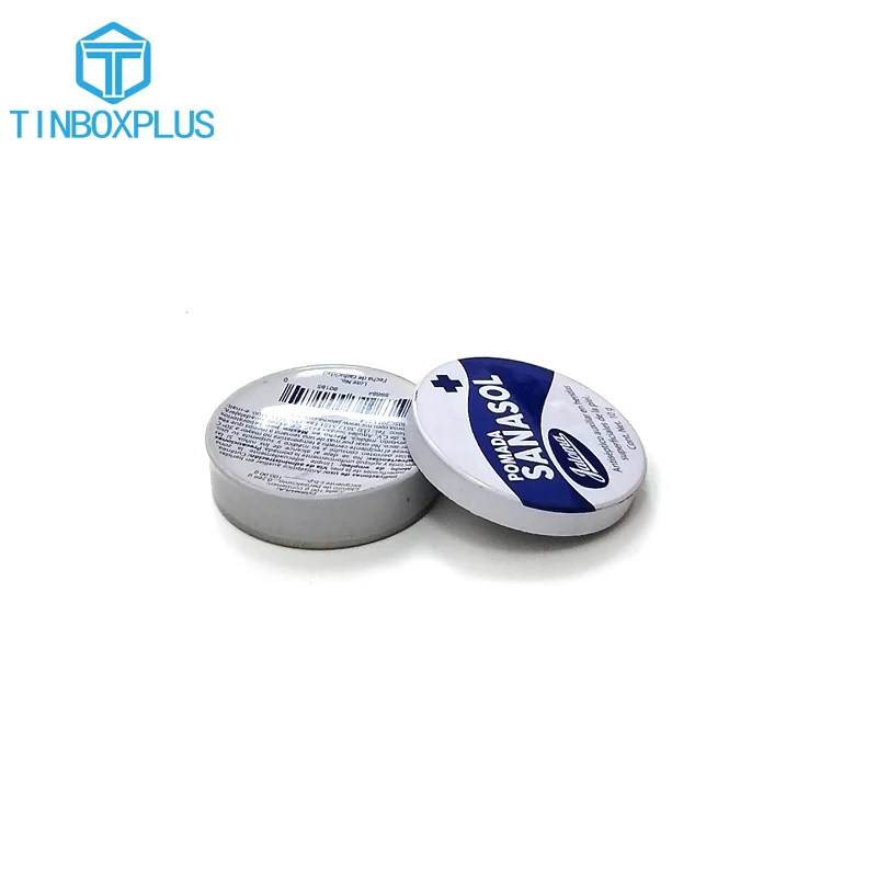 Custom printing Low price tiny metal cosmetic skin care cream small round tin packaging metal box