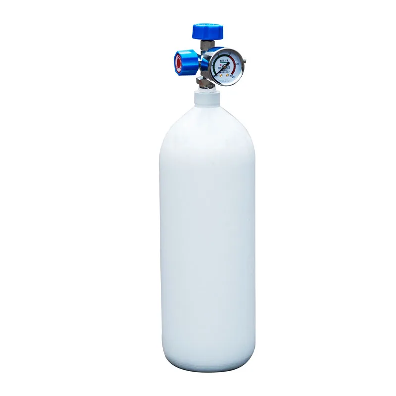 Competitive Price 8L/10L/12L/15L/18L Seamless Steel Gas Cylinder High Pressure Industrial Gas & Helium 5kg/10kg Weight