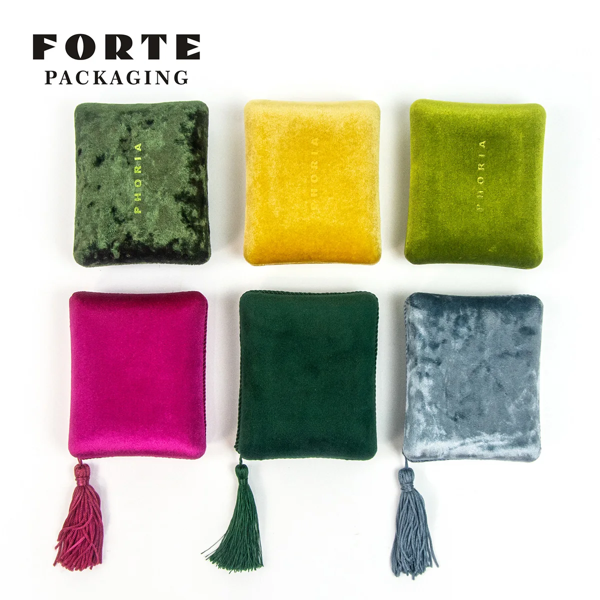 Custom LOGO pendant cox Travel Jewelry Packaging Velvet Pouch Bag Gift Box Set Velvet Tassel Jewelry Box