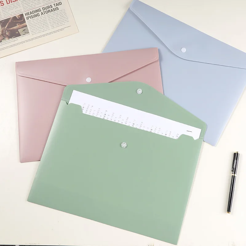 Папка А4 с напечатанным логотипом на заказ, Офисная информационная сумка из ПВХ и полипропилена, креативный пакет для файлов, пенал, держатель для документов формата А4