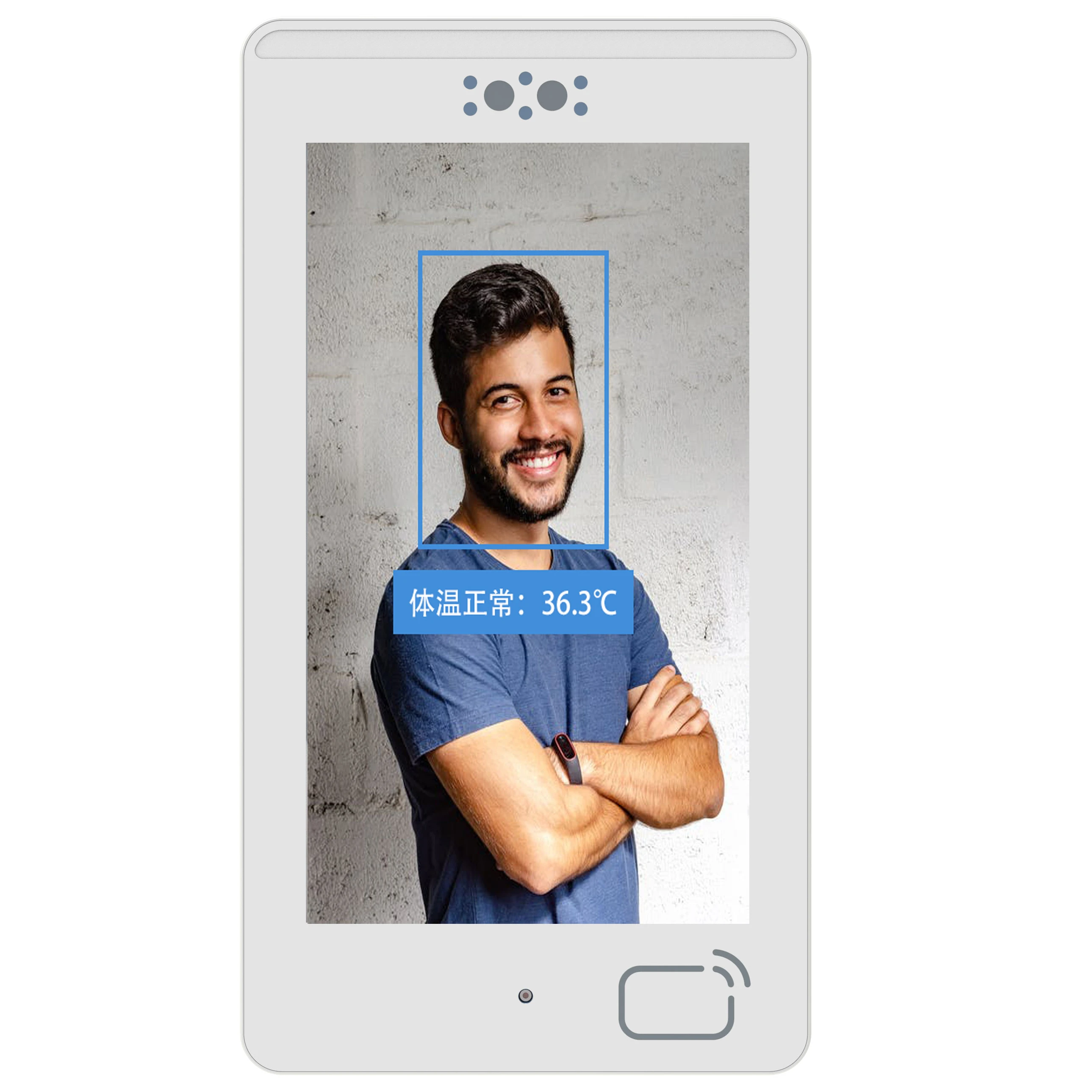 
GW-FS13-T 13-inch Ultra-thin Screen Face Recognition Identify Verification Face Recognition Access Control Terminal 