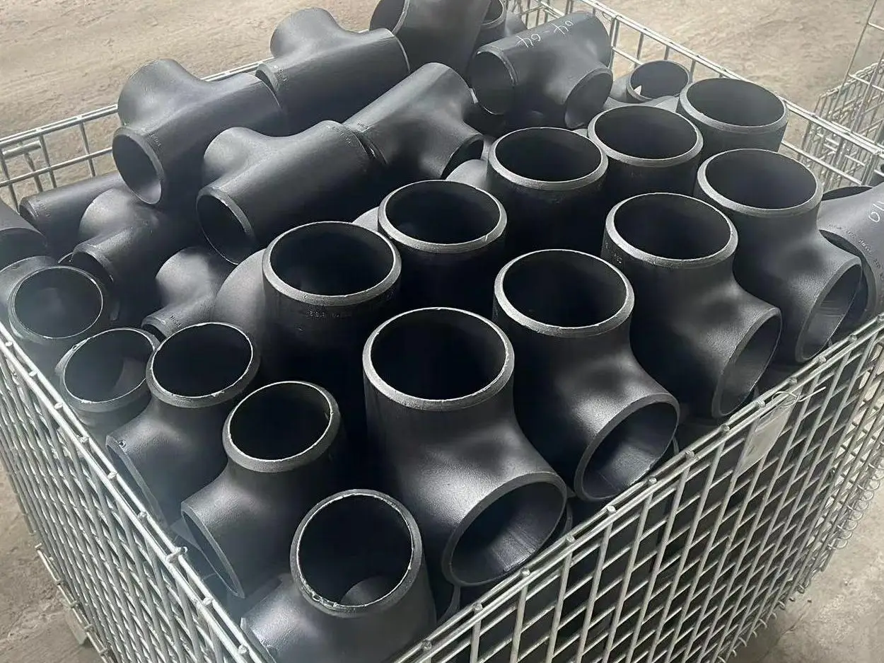 ASME ANSI B16.9 BUTT WELD Carbon Steel A234 WPB SCH 40 reducing tee