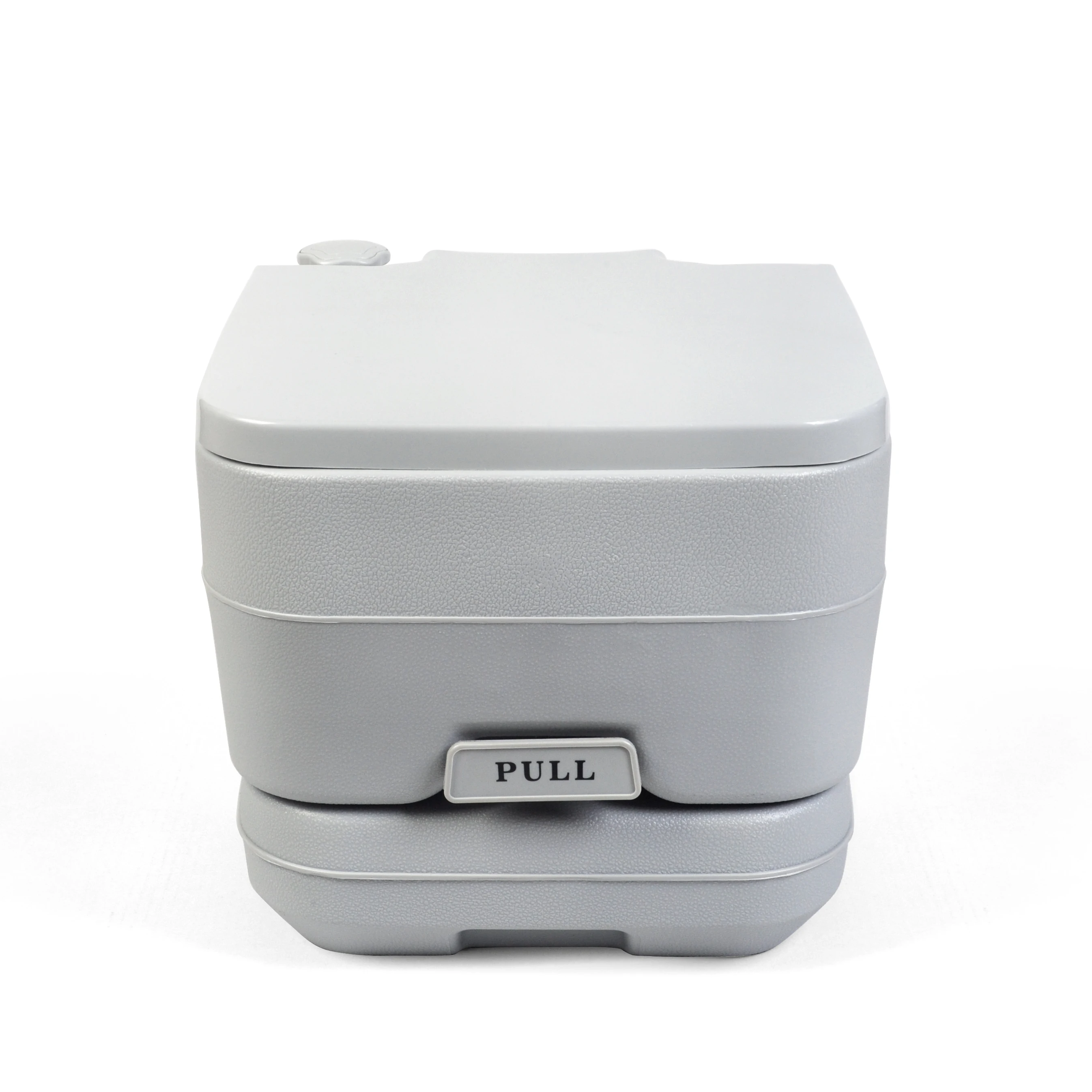 10L Portable Toilet for Camping with Piston Pump Marine Toilet for Boat with Double Outlet
